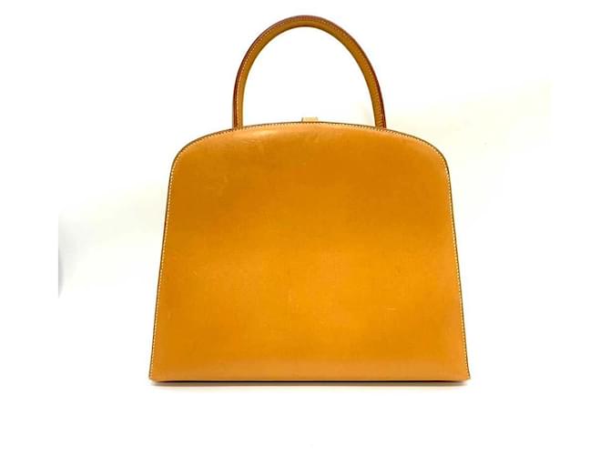 Hermès Hermes Dalvy MM Brown Leather Handbag  ref.1675467