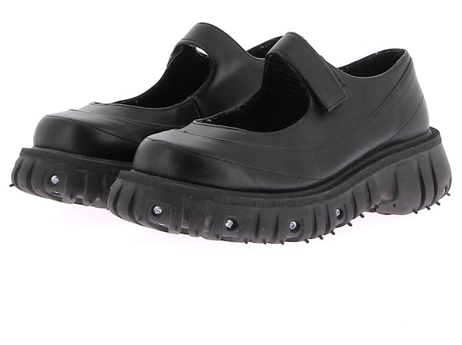 Autre Marque Non Signé / Unsigned mules & clogs T.EU 37 Leather Black  ref.1675831