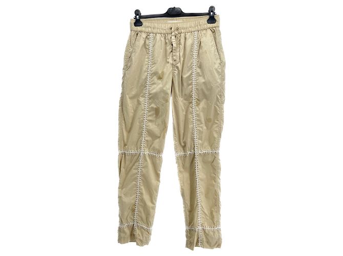 Autre Marque Pantalones Venroy T.International M Algodón Beige