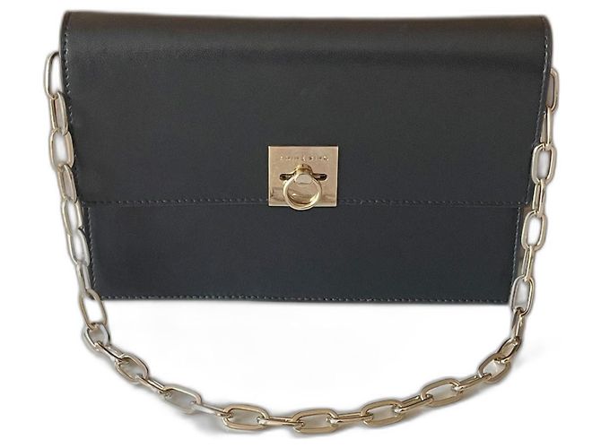 Borsa a spalla Anine Bing in pelle nera Nero