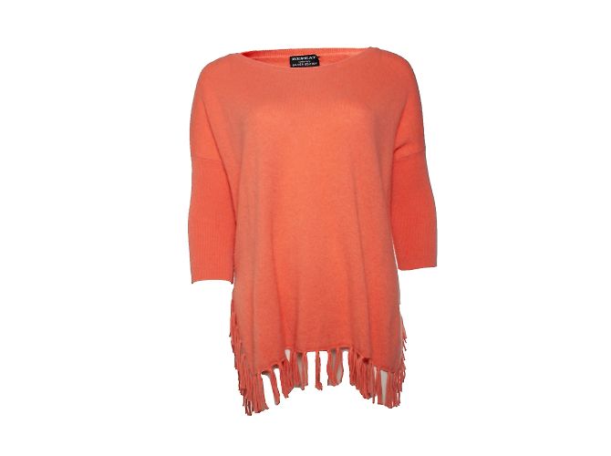 Autre Marque Fransiger Kaschmir-Top in Rosa Pink