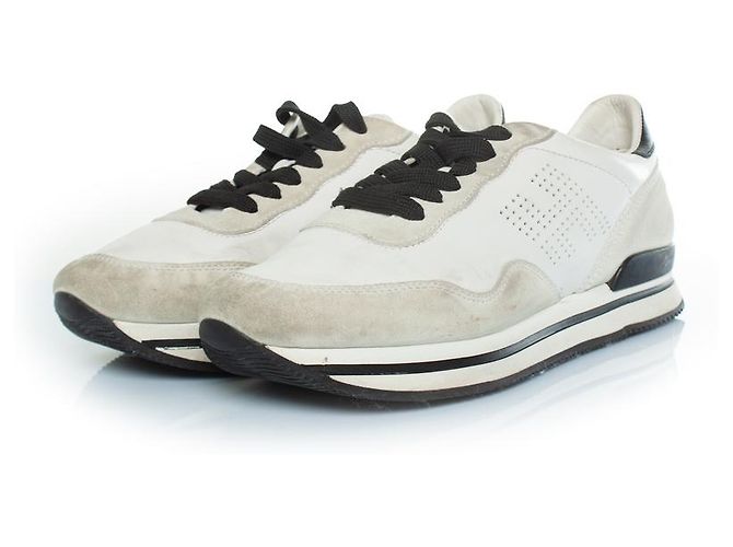 Hogan, sneaker H forte em branco e bege