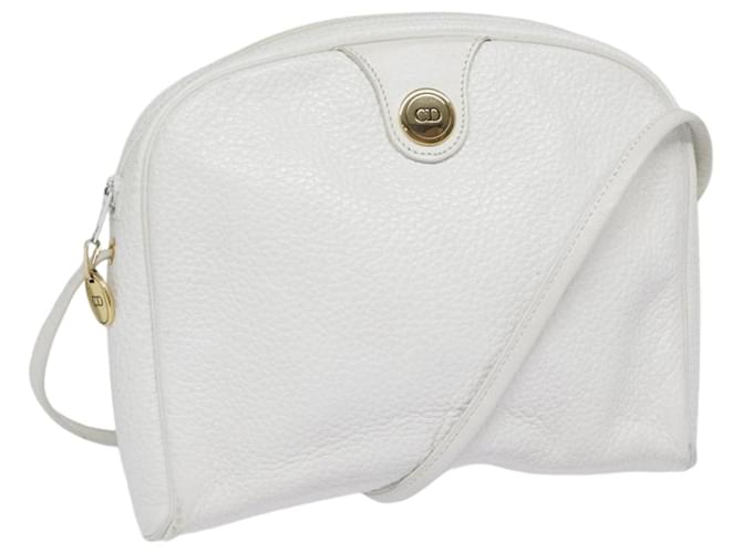 Dior CD White Leather  ref.1677851