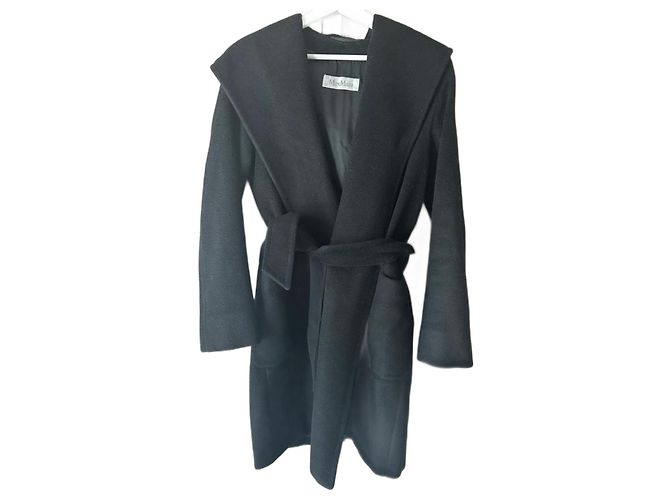 Abrigo Max Mara Rialto de camello negro