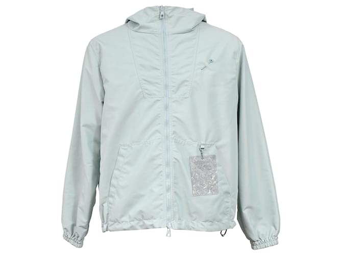 Reversible Windbreaker Monogram Louis Vuitton aus hellblauem Nylon