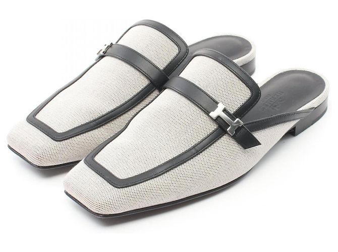 Hermès Hermes Groovy Lederstoffschuhe