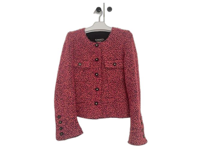 Cambon Chanel 1994 runway collection Pink Jacket 40
