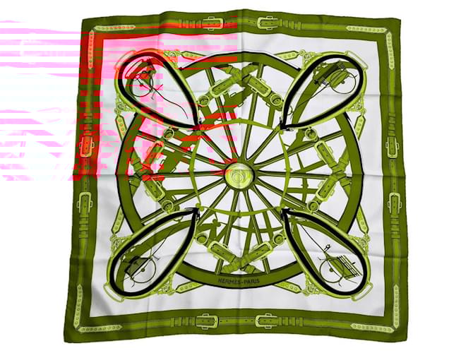 Hermès square in freewheel Multiple colors Silk  ref.1680896