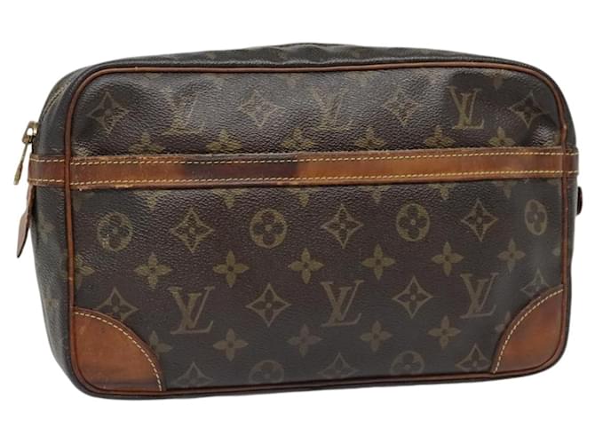 LOUIS VUITTON Monogram Compiegne 28 Clutch Bag M51845 LV Auth 90700 Cloth  ref.1680973