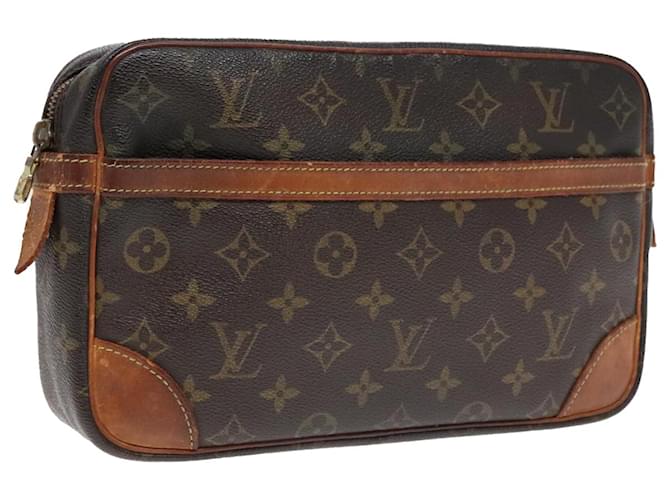 LOUIS VUITTON Monogram Compiegne 28 Clutch Bag M51845 LV Auth 90058 Cloth  ref.1681012