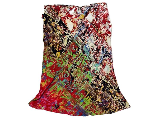 Falda Pop Art de Jean Paul Gaultier Multicolor