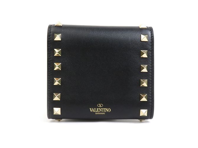 Valentino Garavani Tri-fold Wallet Black 