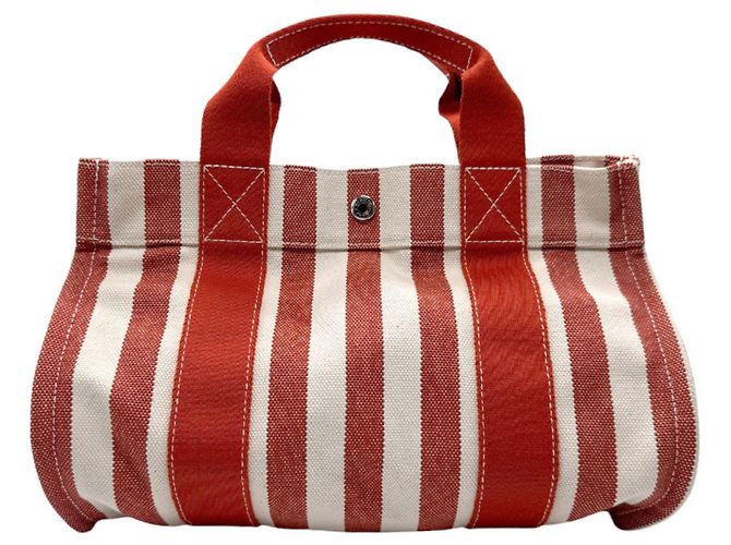 Hermès Sac à main Hermes Cannes PM Blanc Rouge
