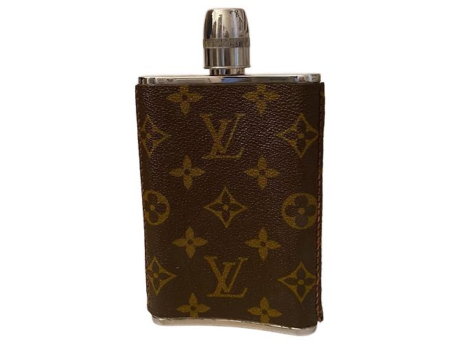 Louis Vuitton Monogramm-Flasche Dunkelbraun 