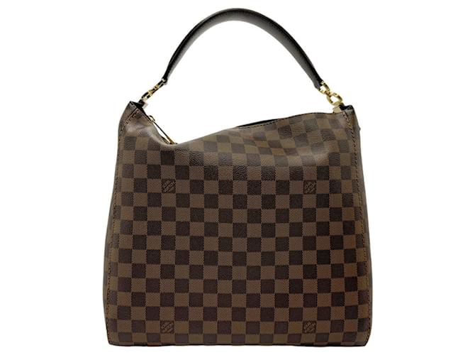 Louis Vuitton Damier Portobello PM Handbag Brown Cloth ref.1682109 Joli Closet