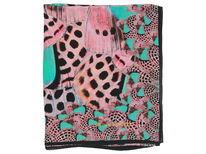 Matthew Williamson Sciarpa di seta stampata rosa