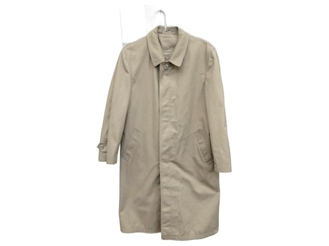 Autre Marque Men Coats Outerwear Beige Cotton Polyester  ref.1682365