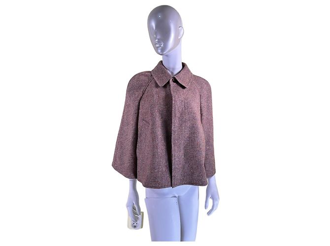 Junya Watanabe Short Coat Poncho Style Wool Blend Multiple colors
