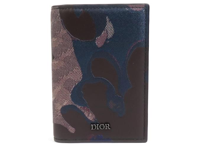 Christian Dior Multicolor Leather Card Case Multiple colors  ref.1682372