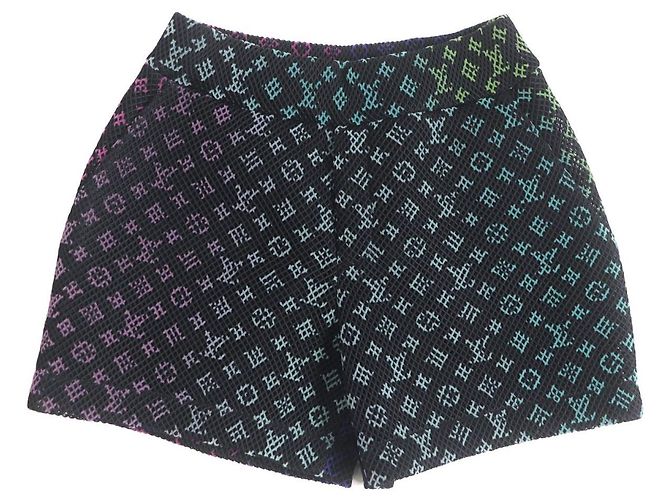 Shorts Monogramma Gradiente Amen Break Louis Vuitton Nero