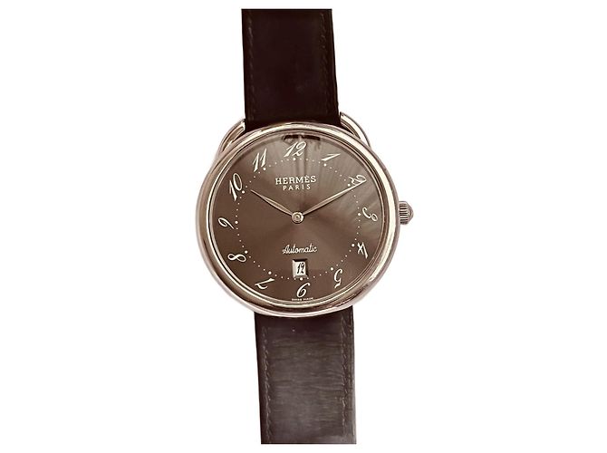 Reloj Hermès Arceau GM Automático Acero Gris Oscuro Gris antracita