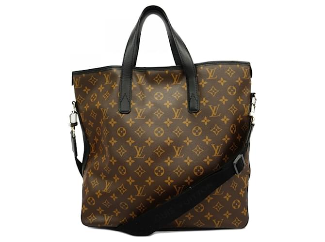 Louis Vuitton Monogram Macassar Davis Tote Bag Brown Black  ref.1684954