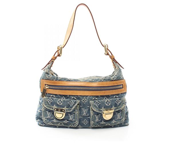 Bolsa de Ombro Louis Vuitton Monogram Denim Baggy PM