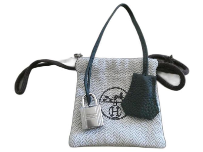 bell, pull tab and lock hermès new for hermès bag box dustbag Olive green