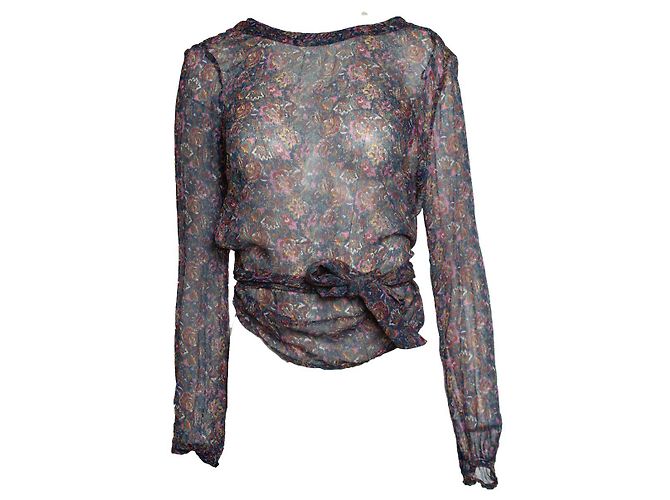Ba&sh, blouse avvolgente Danny con stampa floreale Multicolore