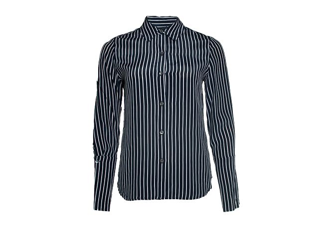 Autre Marque FRAME, camicia a righe blu e bianca Bianco