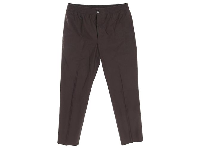 Hermès Calças de algodão Hermes Marrom