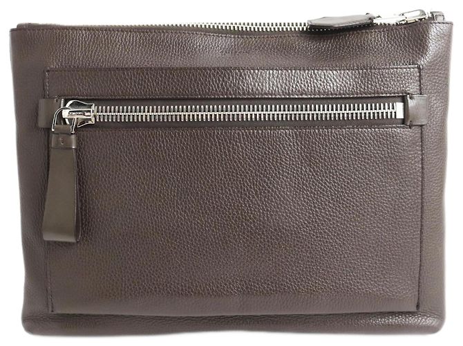 TOM FORD Große Leder-Clutch