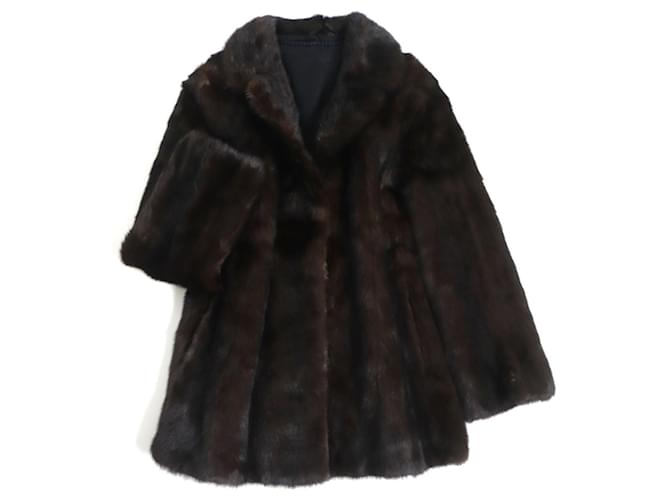 Pelzmantel discount dunkelbraun Saga Mink