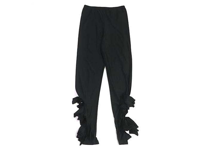 Autre Marque COMME des GARCONS Stretch Leggings with Ribbons Black  ref.1695413