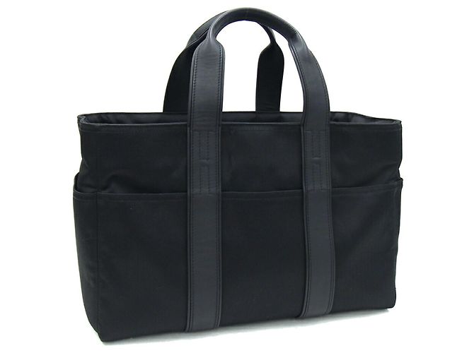 Hermès Borsa tote Hermes Acapulco MM nera Nero