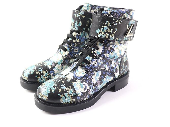 Botas de cuero Twistlock Wonderland de Louis Vuitton Multicolor
