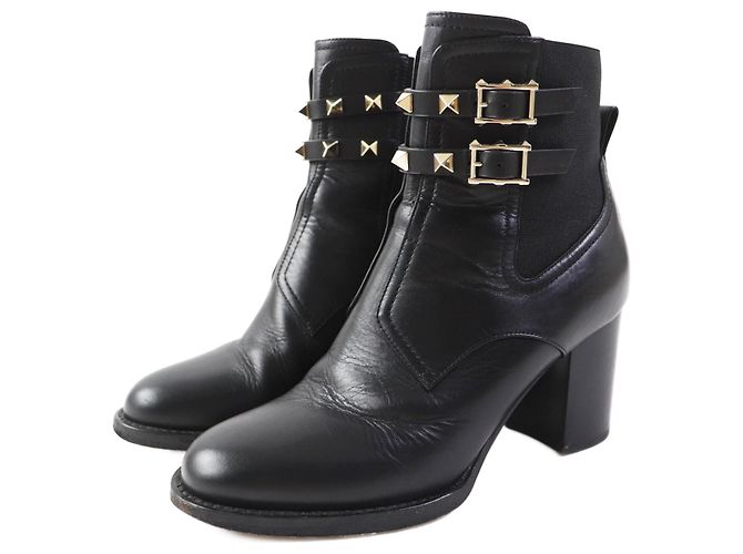 Stivaletti in pelle Valentino Rockstud da donna