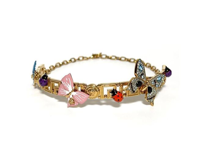 Collana Choker a Catena per Donna Versace Farfalla