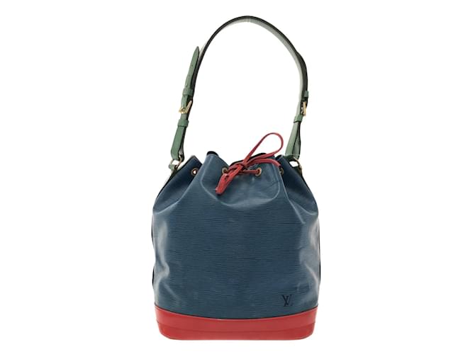 LOUIS VUITTON Noe Epi Shoulder Bag M44082 Tricolore (Toledo Blue) Castigliano Red Borneo Green Leather  ref.1700359