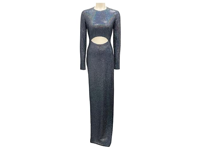 Autre Marque The Sei Metallic Hologram Long Sleeved Gown / Formal Dress Synthetic  ref.1700483