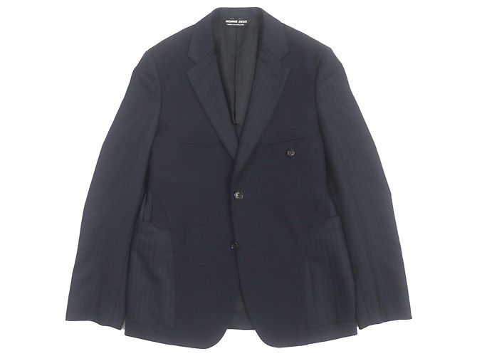 Autre Marque COMME des GARCONS Stripe Tailored Jacket Navy S Navy blue