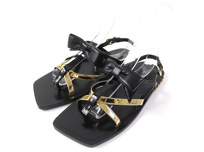 Louis Vuitton Monogram Ankle Strap Flats