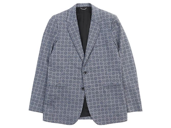 Autre Marque Einzelne Tailored-Jacke aus Baumwolle JOHN LAWRENCE SULLIVAN Hellblau