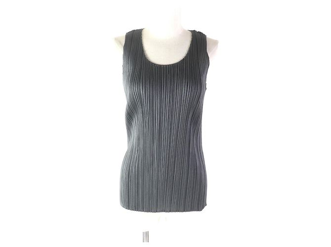 Autre Marque Top sem mangas U cinza PLEATS PLEASE