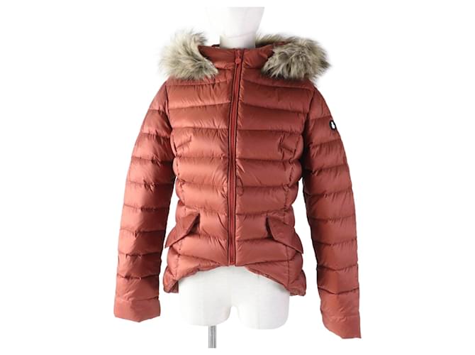 Autre Marque SNOWMAN NY Nylon Down Jacket Orange M Women  ref.1705173