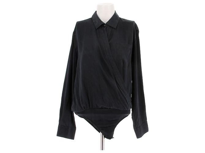 T By Alexander Wang T di Alexander Wang tops T.US 2 Seta Nero
