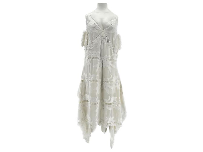 Self portrait Self-Portrait Kleid T.UK 10 Polyester Weiß