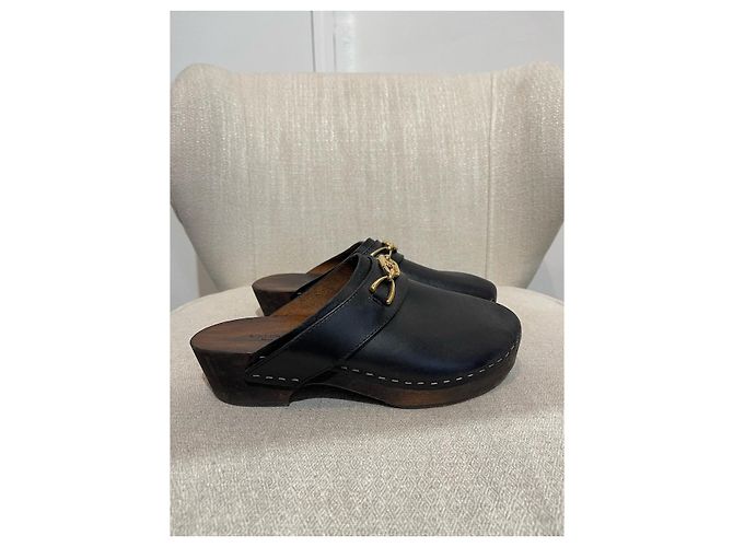 Céline CELINE Mules & clogs T.EU 38 Leather Black