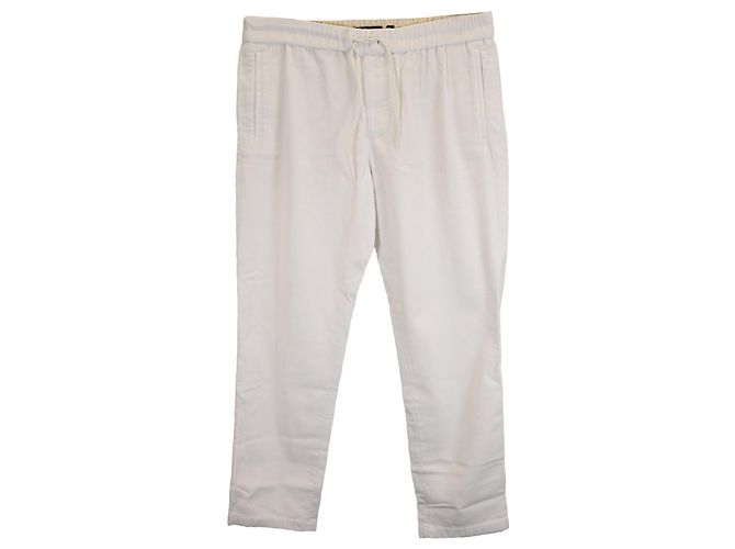 Pantaloni in velluto a coste Vince da indossare in cotone bianco Crudo