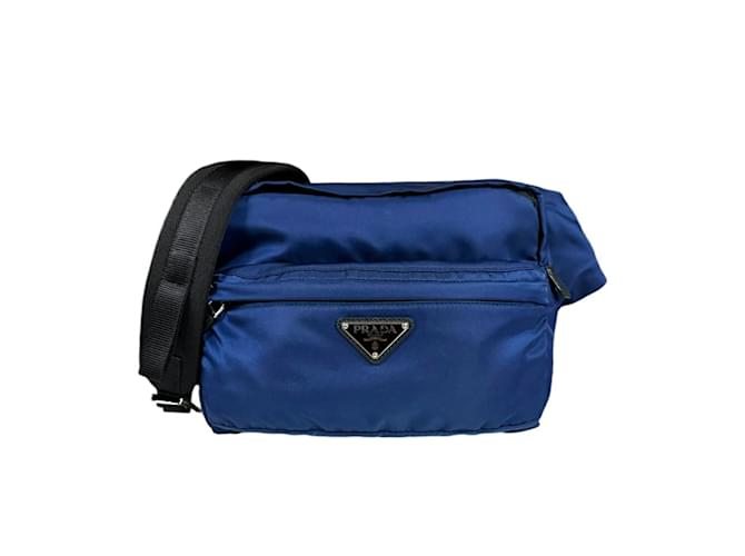 Prada Body Bag Nylon 2VH038 Blue ref.1709379 Joli Closet